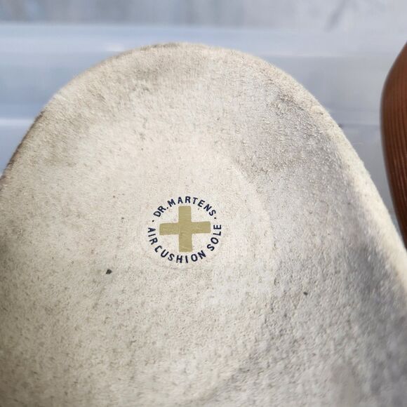 Dr Martens Sandals Mens 10 Denim Double Strap Thick Chunky Slides Beach Vacation - Picture 7 of 9